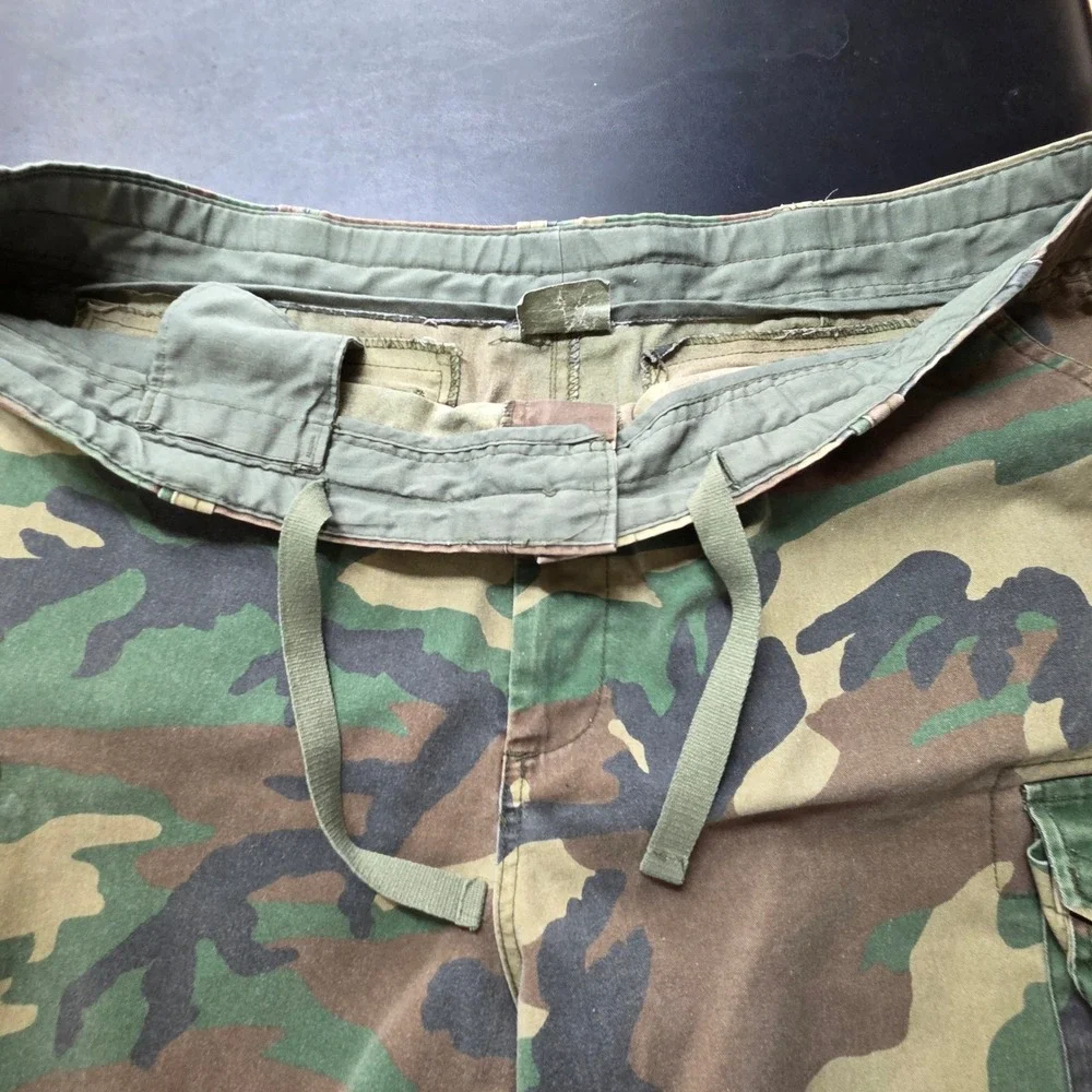 Rothco Cargo Shorts Mens 42 Green Camo BDU Woodland Military Tactical